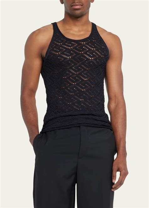 mens versace tank top